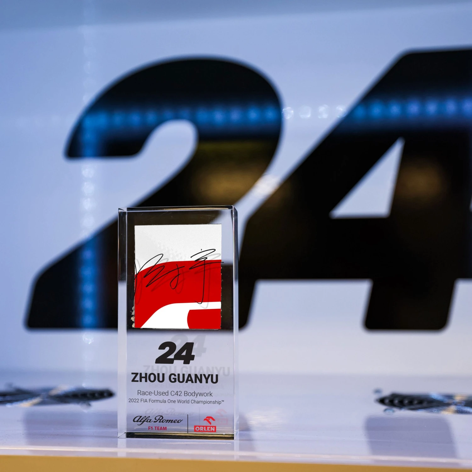 Alfa Romeo Zhou Guanyu 2022 Bodywork In Acrylic 6 Alfa Romeo Zhou Guanyu 2022 Bodywork In Acrylic