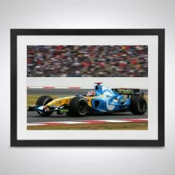 Renault Fernando Alonso 2005 French GP Win – James Moy Print