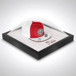 Alfa Romeo Antonio Giovinazzi 2021 Framed Signed Cap Alfa Romeo