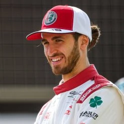 Alfa Romeo Antonio Giovinazzi 2021 Framed Signed Cap Alfa Romeo