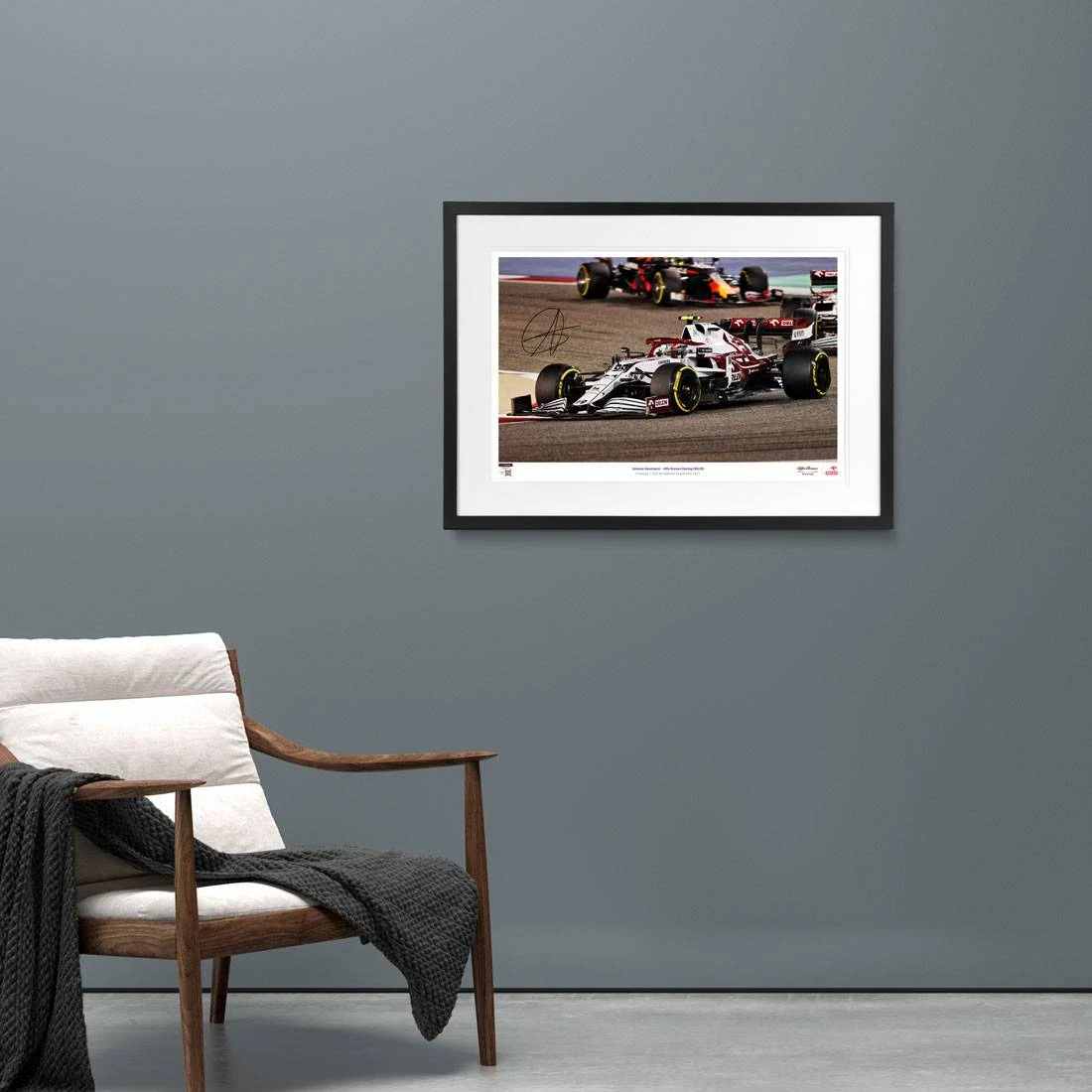 Alfa Romeo Antonio Giovinazzi 2021 Framed Signed Photograph – Bahrain GP Alfa Romeo 2 Alfa Romeo Antonio Giovinazzi 2021 Framed Signed Photograph – Bahrain GP Alfa Romeo