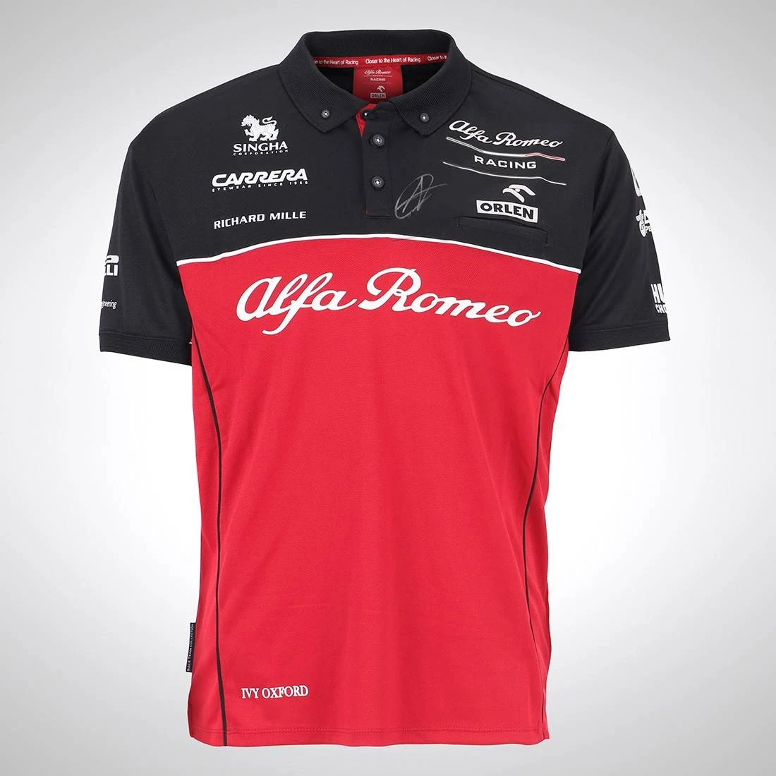 F1 Authentics Antonio Giovinazzi 2020 Framed Signed Polo Shirt 2 F1 Authentics Antonio Giovinazzi 2020 Framed Signed Polo Shirt