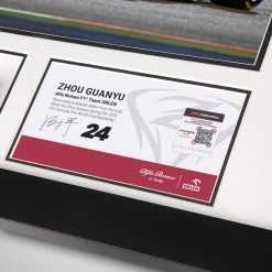 Alfa Romeo Zhou Guanyu 2022 Signed Bodywork & Photo Alfa Romeo