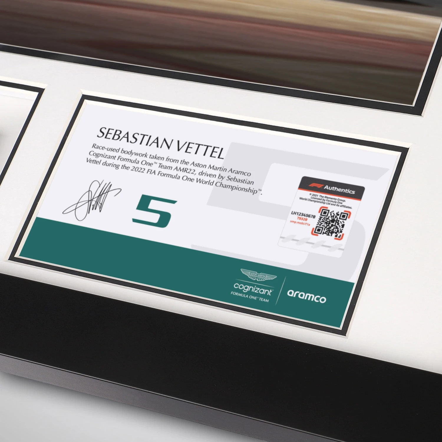 Aston Martin Aston Martin Sebastian Vettel 2022 Bodywork & Photo 3 Aston Martin Aston Martin Sebastian Vettel 2022 Bodywork & Photo