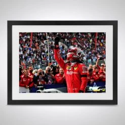 Ferrari Charles Leclerc's 1st Win - 2019 Belgian GP - James Moy Print Ferrari