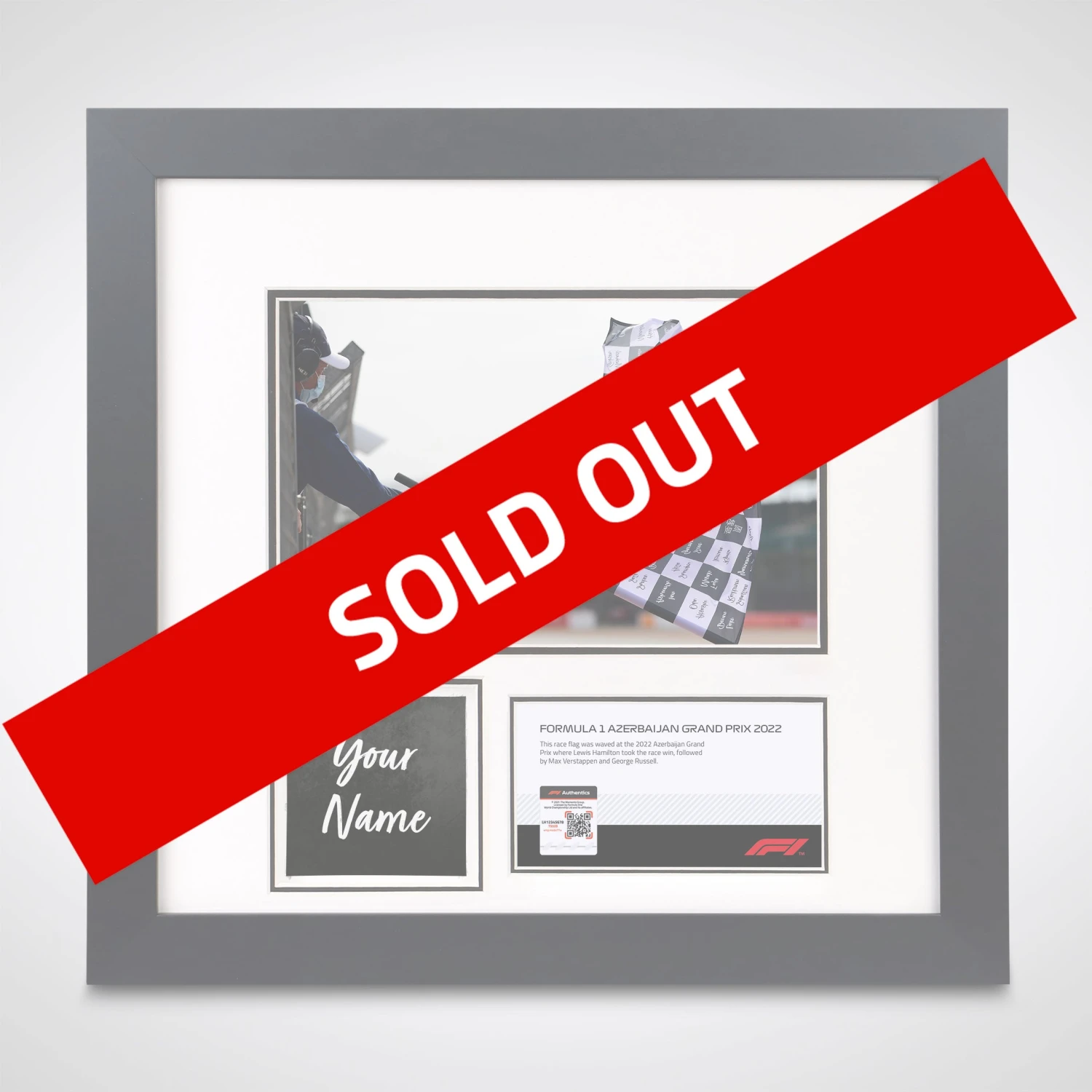 F1 Authentics Own The Chequered Flag – 2022 Azerbaijan Grand Prix 1 F1 Authentics Own The Chequered Flag – 2022 Azerbaijan Grand Prix