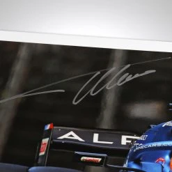 Alpine Fernando Alonso 2021 Signed Photograph – Azerbaijan GP Alpine