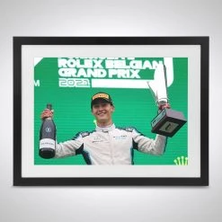 Williams George Russell 2021 Belgian GP Podium – James Moy Print Williams