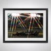 F1 Authentics Lewis Hamilton George Russell Mercedes W11 – Under The Lights - James Moy Print