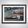 F1 Authentics Donuts - Lewis Hamilton & Fernando Alonso 2018 Abu Dhabi - James Moy Print