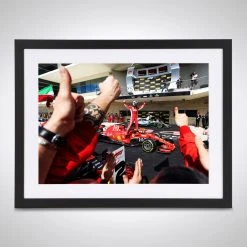 Kimi Raikkonen's Final Ferrari Win – Austin 2018 - James Moy Print