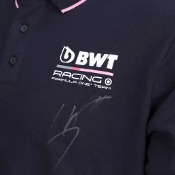 Aston Martin Lance Stroll 2020 Framed Signed Polo Shirt