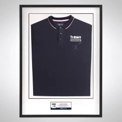 Aston Martin Lance Stroll 2020 Framed Signed Polo Shirt