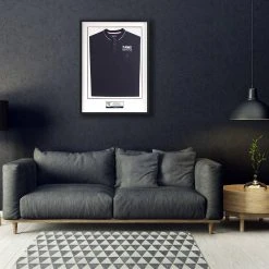 Aston Martin Lance Stroll 2020 Framed Signed Polo Shirt