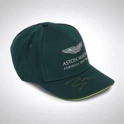 Lance Stroll Aston Martin 2021 Framed Signed Cap