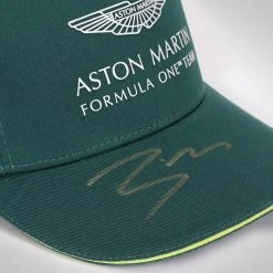Lance Stroll Aston Martin 2021 Framed Signed Cap