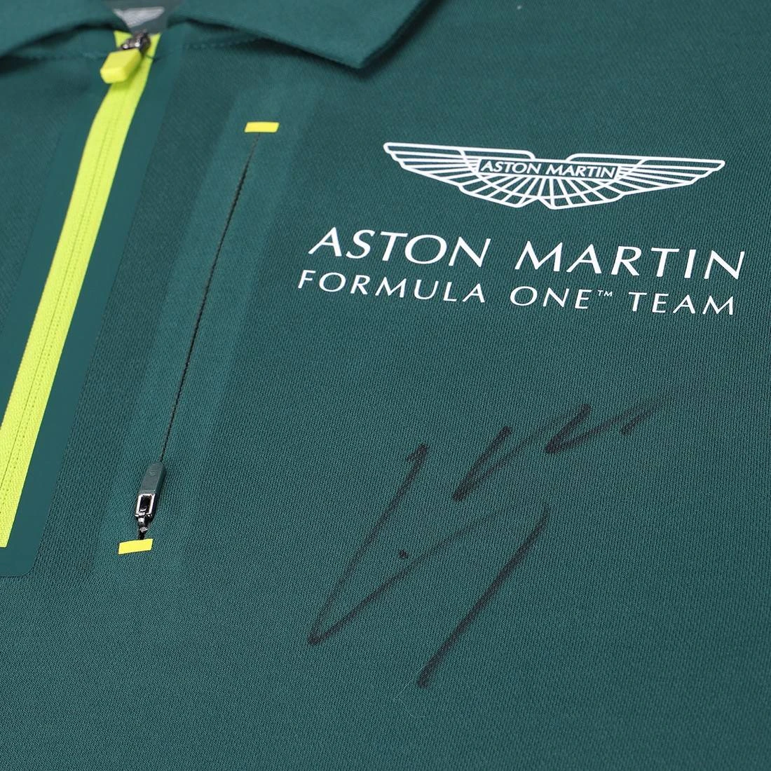 Aston Martin Aston Martin Lance Stroll 2021 Signed Polo Shirt 4 Aston Martin Aston Martin Lance Stroll 2021 Signed Polo Shirt