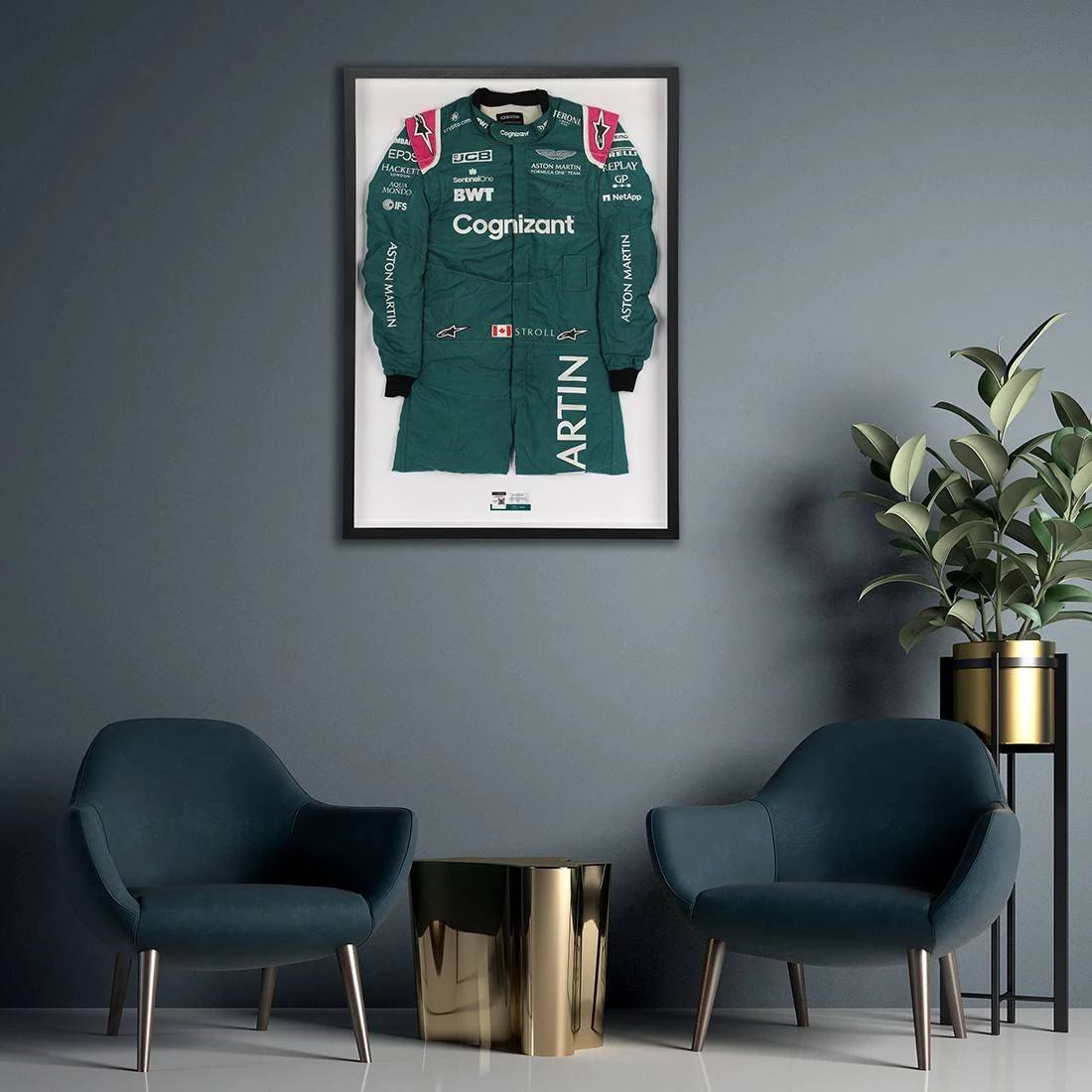 Aston Martin Lance Stroll 2021 Signed Race Used Race Suit – Hungarian GP 7 Aston Martin Lance Stroll 2021 Signed Race Used Race Suit – Hungarian GP