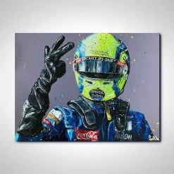 F1 Authentics Father's Day Gifts Lando Norris 2020 Podium Artwork - Paul Oz