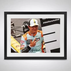 F1 Authentics Lando Norris 2021 Monaco GP Celebration – James Moy Print Father's Day Gifts