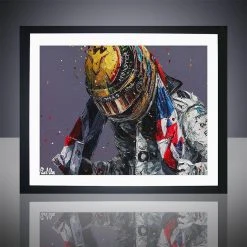 F1 Authentics Lewis Hamilton Union III Flag Paul Oz