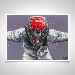 F1 Authentics Lewis Hamilton 2019 World Champion Art- Paul Oz
