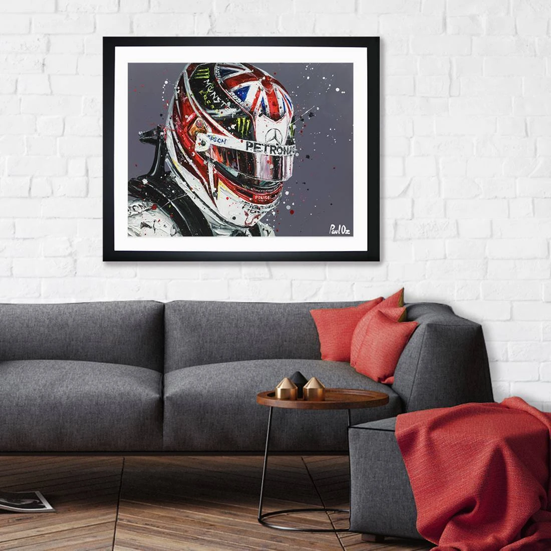 F1 Authentics Lewis Hamilton 2019 British Grand Prix Artwork - Paul Oz 2 F1 Authentics Lewis Hamilton 2019 British Grand Prix Artwork - Paul Oz