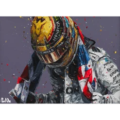 F1 Authentics Lewis Hamilton Union III Flag Paul Oz
