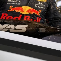 Red Bull Red Bull Max Verstappen 2021 World Champion Podium Celebrations – James Moy Print