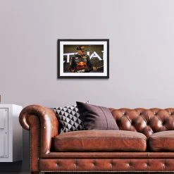 Red Bull Red Bull Max Verstappen 2021 World Champion Podium Celebrations – James Moy Print