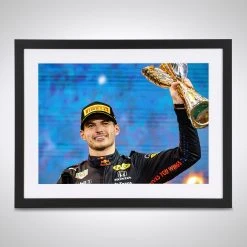 Red Bull Max Verstappen 2021 World Champion Podium Trophy – James Moy Print