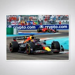 Red Bull Red Bull Max Verstappen 2022 Victory In Miami – James Moy Print