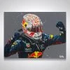 Red Bull Max Verstappen In Monaco 2021 Hand Embellished Artwork - Paul Oz Red Bull