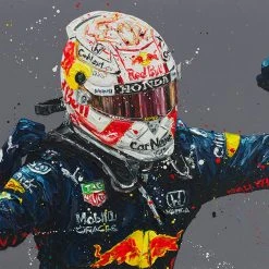 Red Bull Max Verstappen In Monaco 2021 Rolled Print Artwork - Paul Oz