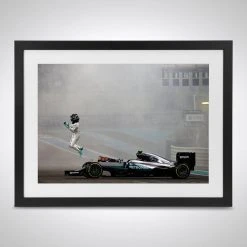F1 Authentics Donuts - Nico Rosberg Abu Dhabi 2016 - James Moy Print Father's Day Gifts