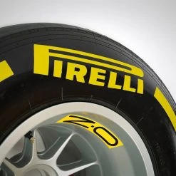 Pirelli Tyre Wheel Rim Table In Yellow