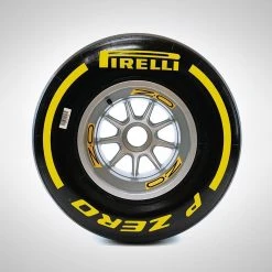 Pirelli Tyre Wheel Rim Table In Yellow