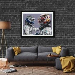F1 Authentics Lewis Hamilton & Valtteri Bottas Artwork - Paul Oz 5 F1 Authentics Lewis Hamilton & Valtteri Bottas Artwork - Paul Oz