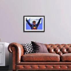 Red Bull Sergio Perez 2021 Azerbaijan GP Podium – James Moy Print Red Bull