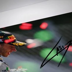 AlphaTauri Pierre Gasly 2020 Signed Italian GP Podium Photograph AlphaTauri