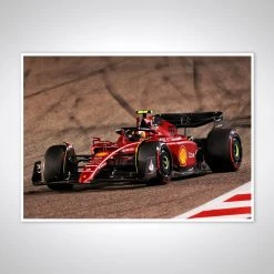 Ferrari Carlos Sainz 2022 Bahrain Grand Prix Print – James Moy