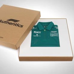 Aston Martin Sebastian Vettel 2022 Signed Polo Shirt