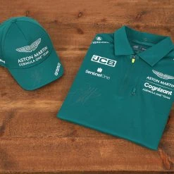 Aston Martin Sebastian Vettel 2022 Signed Polo Shirt