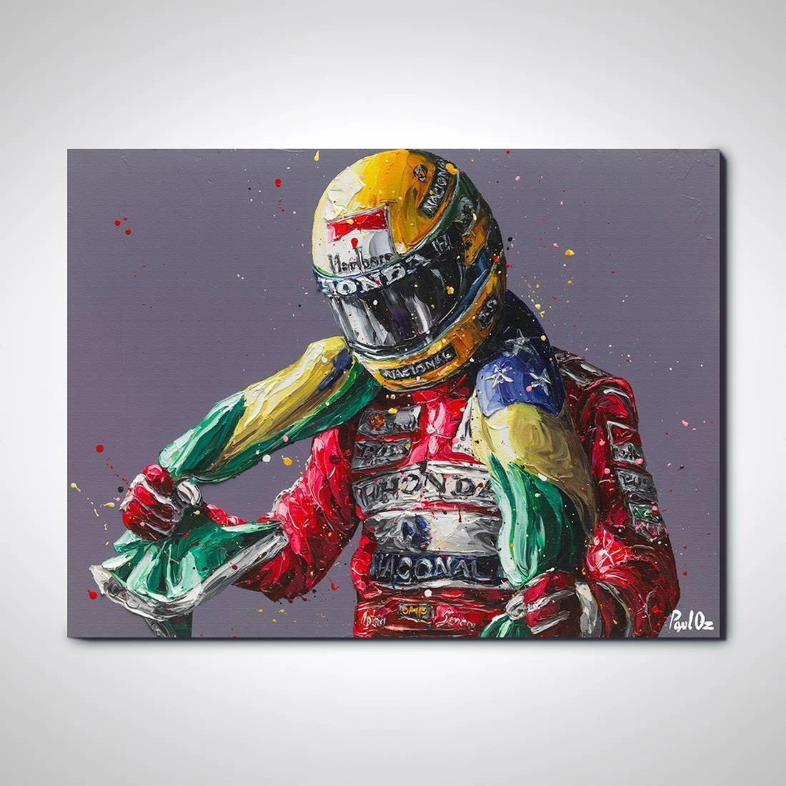 Team Archive Ayrton Senna 25th Anniversary Portrait - Paul Oz 6 Team Archive Ayrton Senna 25th Anniversary Portrait - Paul Oz