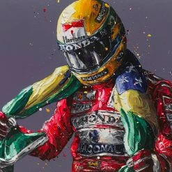 Team Archive Ayrton Senna 25th Anniversary Portrait - Paul Oz
