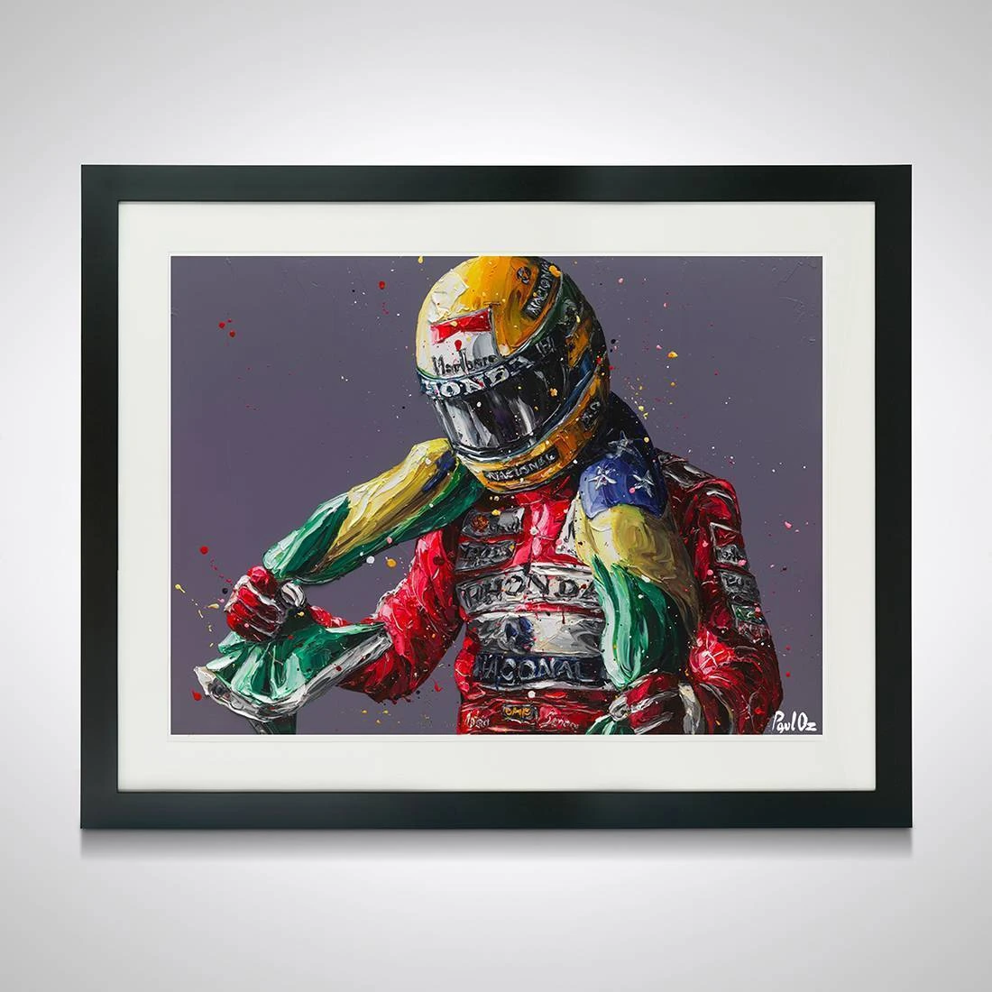 Team Archive Ayrton Senna 25th Anniversary Portrait - Paul Oz 3 Team Archive Ayrton Senna 25th Anniversary Portrait - Paul Oz