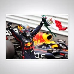 Red Bull Sergio Pérez 2022 Monaco Grand Prix Victory James Moy Print Red Bull