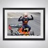 Red Bull Max Verstappen 2021 Monaco GP Celebrating – James Moy Print