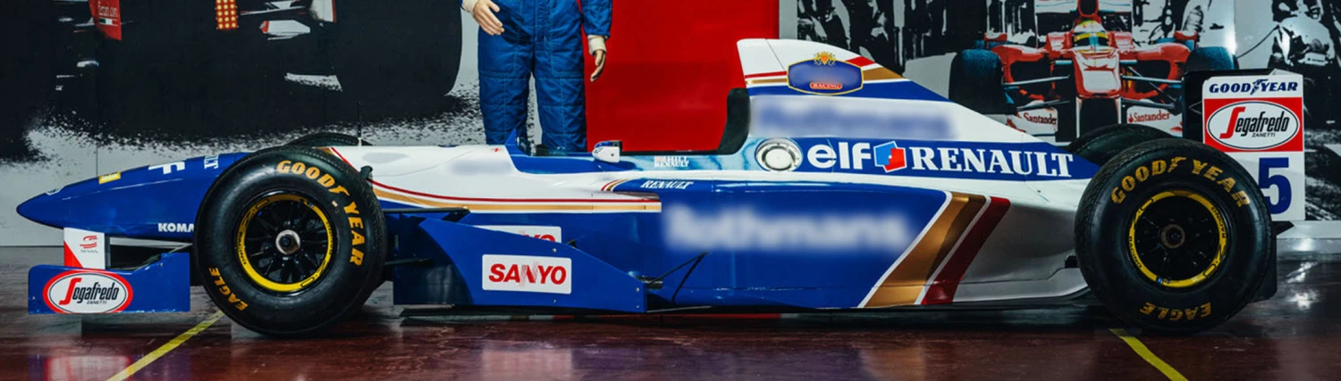 Official Williams 1995 FW17 Show Car With Damon Hill Race Suit 1 Official Williams 1995 FW17 Show Car With Damon Hill Race Suit