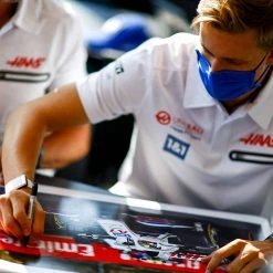 Haas Mick Schumacher 2021 Signed Photograph – Hungarian GP Haas